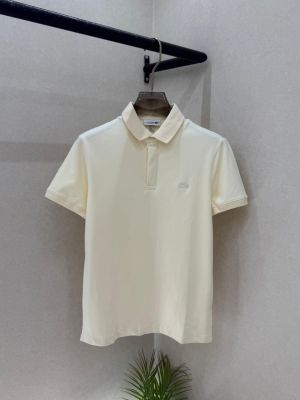 Lacost e Cream Polo Premium Collar Neck T-shirt F3636-CR