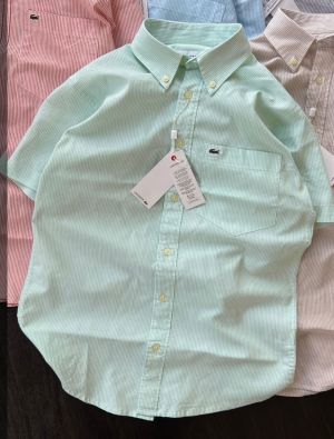 Lacost-e IMPORTED STORE ARTICLE DESIGNER SHIRT LIGHT GREEN 