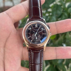 Pate k Philippe Annual Calendar Brown Strap Automatic