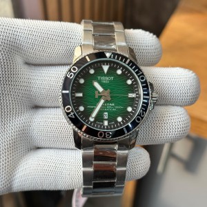 TISSO T SEASTAR POWERMATIC GREEN DIAL