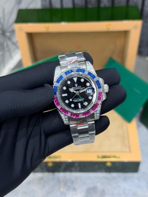 Role x GMT Master Ruby Diamond Set Bezel