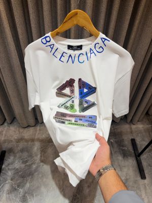 BALENCIAGA IMPORTED PRINTED PREMIUM WHITE TSHIRT