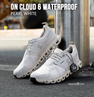 On cloud 6 white pearl waterproof 