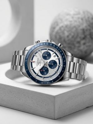 Longine_s Conquest Chronograph Blue