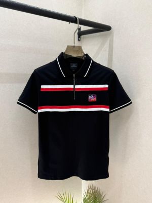 Arman_i Exchange Black Polo Premium Collar Neck T-shirt F3616-B1