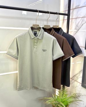 Boss x Porsche Edition Brown Collar Neck Premium Polo T-shirt F3720-BR