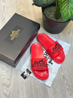 herme s paris embossed logo pool slides