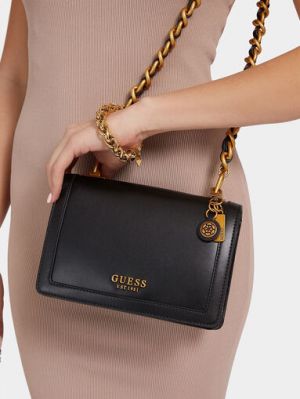 GUESS CONVERTIBLE XBODY HANDBAG WITH OG BOX AND DUST BAG (black) LEATHER PROBLEM 