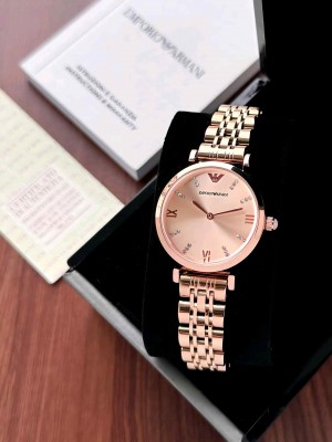 emporio armani_ Full rose gold watch for her womens girls