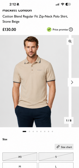 Hacket t Premium Beige Polo 