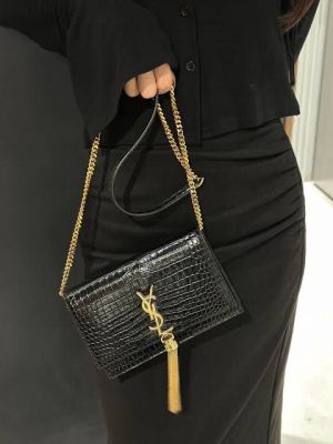 Ysl_Kate_Tassel_Black_Gold_Shoulder_Bag_With_Original_Box_Dustcover