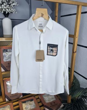 Br Pocket Logo Shirt White K235-W