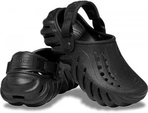 Croc.s Echo Super Soft Premium All Black Clogs