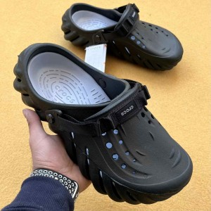 Croc.s Echo Super Soft Premium Black Ash Clogs