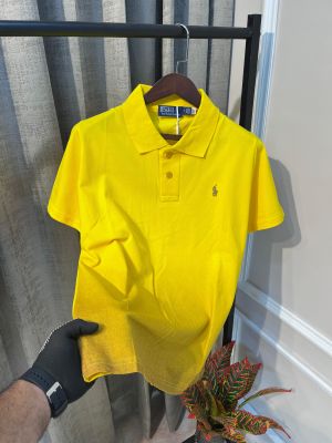Ralp_h Lauren Premium Classic Fit Mash Yellow T-Shirt 