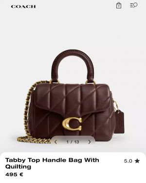 Coach_Tabby_Top_Handle_Bag_Coffee_With_Quilting_With_OG_Box_Dust_Cover_&_Carry_Bag_9922_Coffee