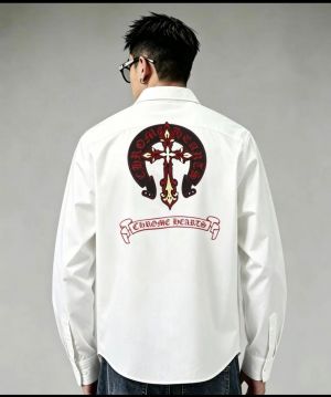 Chrome.Hearts.100%.Imported.Fabric.Very.Premium.Full.Sleeves.Shirt.MR378