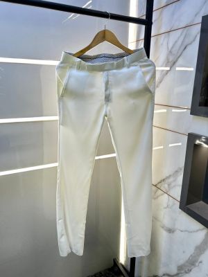Balmai n Paris Imported White Super Premium korean Trouser F3648-WH