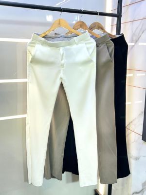 Balmai n Paris Imported White Super Premium korean Trouser F3648-WH