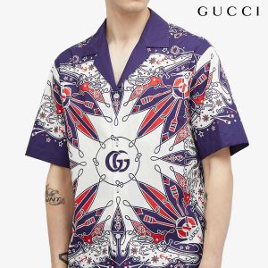 Gucc_i Premium Mongram Printed Shirt 