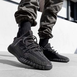 Adida_s Yeezy Boost 350 V2  Onyx With Full Accessories SEMI UA