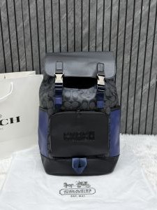 Coach_058-1_Rivington_black-Blue_Backpack_With_CarryBag_DustCover