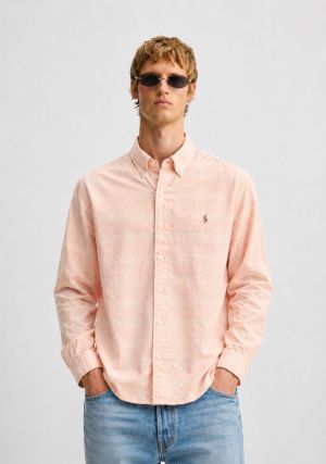 RALP-H L-AUREN P-OLO IMPORTED STORE ARTICLE SHIRT PINK