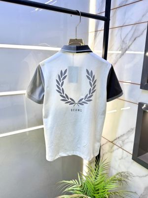 Fred Perry White Polo Premium Collar Neck T-shirt F3601-W1