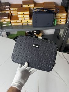 Fend_i 2004 Black FF Jacquard Camera Case side bag