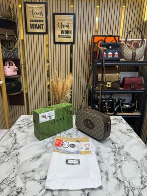 Gucc_i GG Supreme Neo Tiger Sling Bag With Box And Dust Bag 