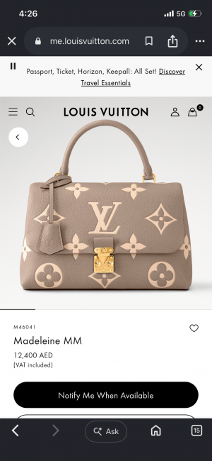 loui_s vuitton M46041 Madeleine MM With Double box 862