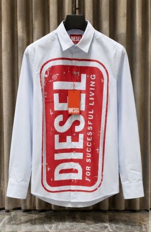 DIESE_L SKY RED PRINTED IMPORTED SHIRT