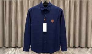 LORO PIAN_A  NAVY BLUE IMPORTED PREMIUM STORE ARTICLE SHIRT
