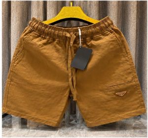 PRAD-A IMPORTED BROWN METAL SHORTS