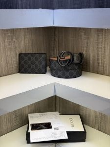 Gucc i Belt and Wallet Combo ( With Og box Bill Card )