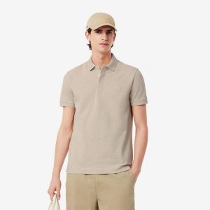 Lacost e Cream Polo Premium Collar Neck T-shirt F3690-CR