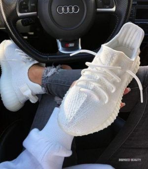 Adida_s Yeezy Boost 350 V2 Oreo Triple White With Full Accessories SEMI UA