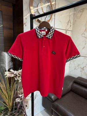 BURBERR Y PREMIUM POLO NECK T-SHIRTS