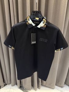 Versac_e Premium Black Polo Tshirt 