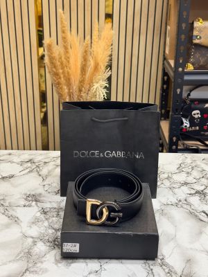 Dolc_e & Gabbana Signature DG Buckle Formal Belt With Box Including Carry Bag (37-2)