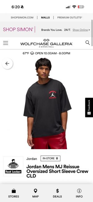 Jordan Chest Logo Back Print Drop Shoulder T-shirt Black