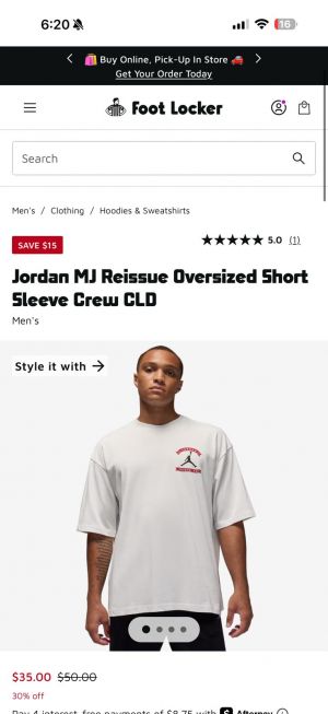 Jordan Chest Logo Back Print Drop Shoulder T-shirt White 