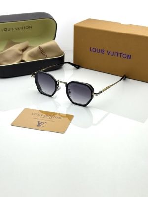 LOUI_S VUITTON 2738 GOLD BLACK SHADED GLASSES