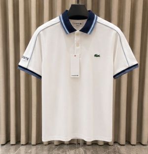 LACOST_E WHITE PREMIUM COLLAR POLO (LAC1)