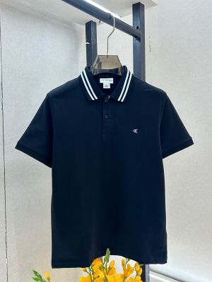 Calvin_Klein Black Collar Neck Premium Polo T-shirt F3692-BL