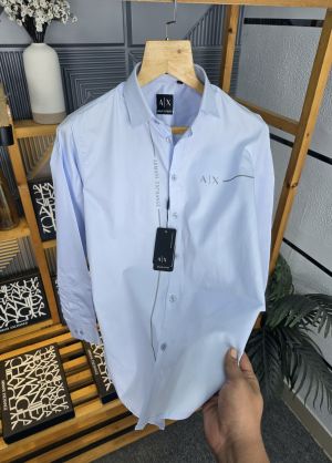 Ax Shirts Side Logo Sky M93-S