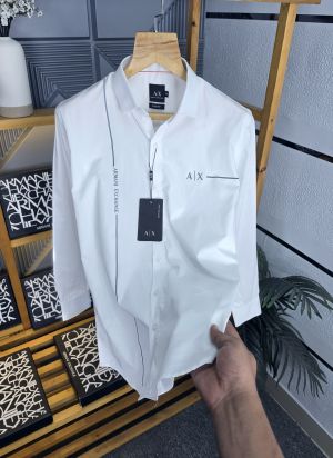 Ax Shirts Side Logo white M93-W