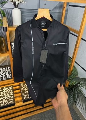 Ax Shirts Side Logo black M93-B