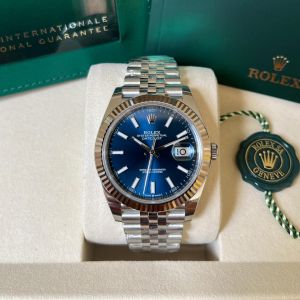 Role_x Oyster Perpetual Date Just Silver-Blue