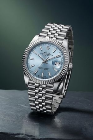 Role_x Oyster Perpetual Date Just Silver-SkuBlue